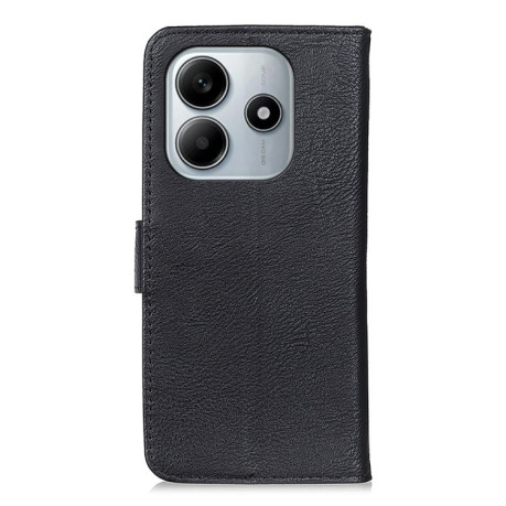 Чехол-книжка KHAZNEH Cowhide Texture на Xiaomi Redmi Note 14 4G - черный
