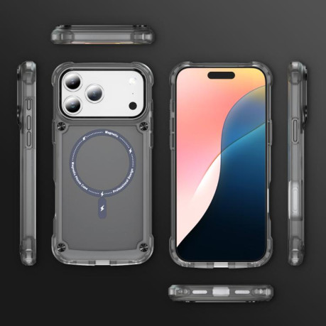 Противоударный чехол Skin Feel TPU + PC MagSafe Magnetic для iPhone 17 Pro - черный