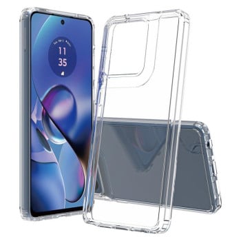 Акриловый противоударный чехол HMC с усиленной защитой углов на Motorola Edge 60 Stylus - прозрачный