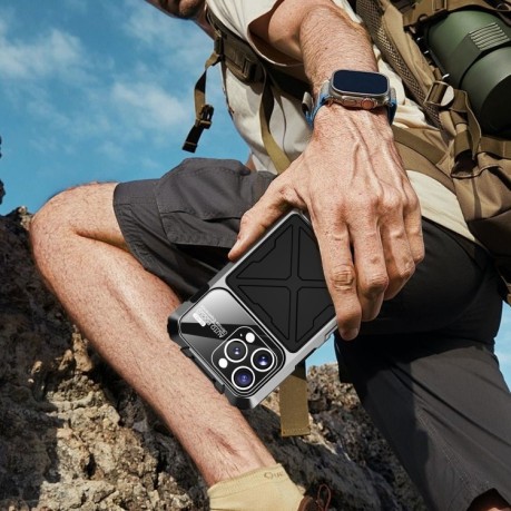 Противоударный чехол R-JUST Life Waterproof для iPhone 16 Pro Max - черный