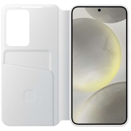 Оригинальный чехол-книжка Samsung Smart View Wallet для Samsung Galaxy S24 - white (EF-ZS921CWEGWW)