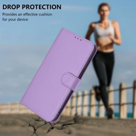 Чехол-книжка Skin Feel Solid Color Leather для Infinix Zero 30 4G - фиолетовый