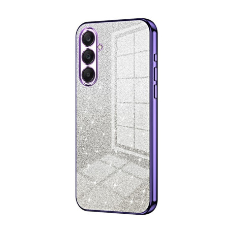 Ударозахисний чохол Gradient Glitter Powder Electroplated на Samsung Galaxy A26 - фіолетовий