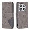 Чохол-книжка Rhombus Texture для OnePlus 12 5G - сірий