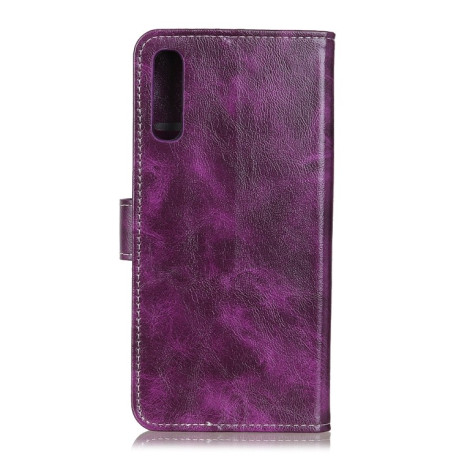 Чехол-книжка Magnetic Retro Crazy Horse Texture на Samsung Galaxy A02 - фиолетовый