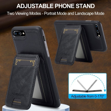 Чехол-книжка LC.IMEEKE L3 Series Detachable RFID Card Bag Magsafe для iPhone 16e - черный