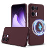 Силіконовий чохол Shockproof Silicone Magsafe для OPPO Reno13 Pro 5G Global - коричневий
