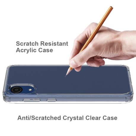 Акриловый противоударный чехол HMC для  Samsung Galaxy A03 Core - прозрачный