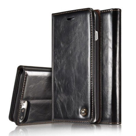 Шкіряний чохол-книжка CaseMe 003 Series Wallet Style на iPhone 8 Plus/7 Plus - чорний