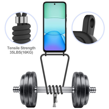 Силіконовий чохол Integrated Card Bag Solid Color Liquid Silicone на Xiaomi Poco M6 4G - чорний