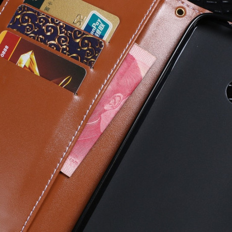 Чехол-книжка idewei Crocodile Texture для Xiaomi Redmi 10 - коричневый