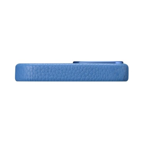 Кожаный чехол iCarer Litchi Premium для iPhone 14 Plus - светло-синий
