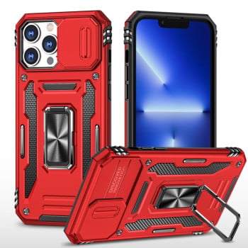 Противоударный чехол Armor Camera Shield для iPhone 15 Pro - красный