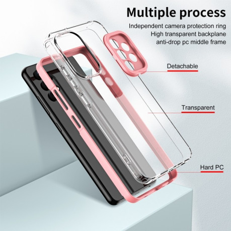 Протиударний чохол 3 in 1 Clear для Samsung Galaxy A33 - рожевий