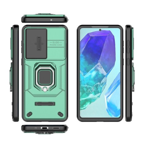Протиударний чохол Sliding Camshield для Samsung Galaxy M55 5G - зелений
