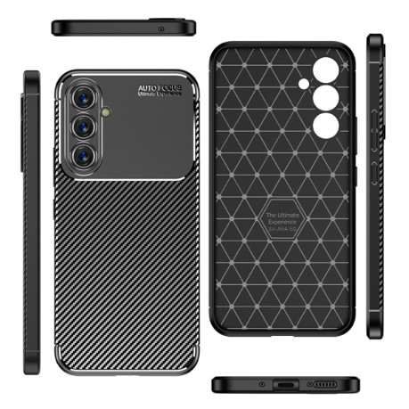 Ударозащитный чехол HMC Carbon Fiber Texture на Samsung Galaxy A54 5G - черный