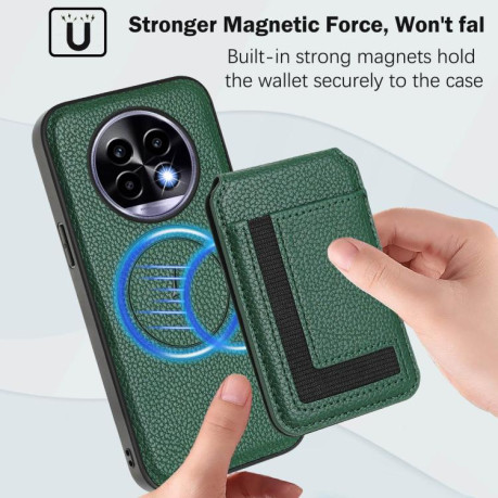 Чохол CX01 Detachable Magsafe Magnetic Card Bag для Realme 13 Pro / 13 Pro+ - Green
