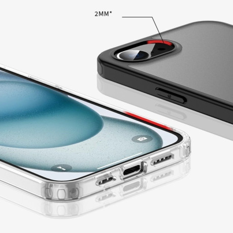 Протиударний чохол Armor Clear для iPhone 16e - сірий