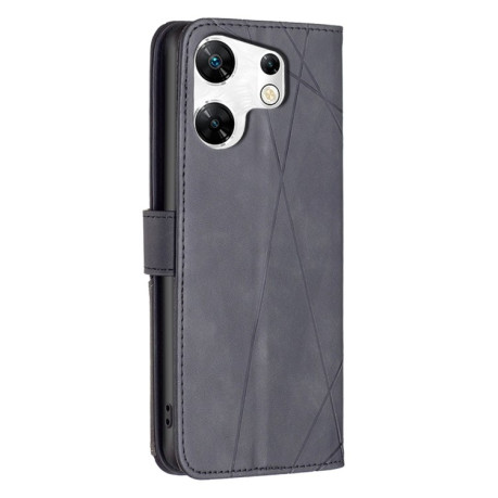 Чехол-книжка Rhombus Texture для Infinix Zero 30 4G - черный