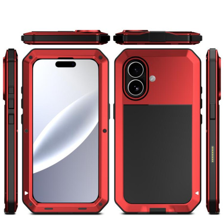 Противоударный чехол R-JUST Sliding для iPhone 17 - красный