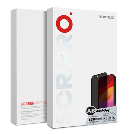 Захисне скло NORTHJO A++ Screen Protector Full Glue Silk Printing на iPhone 18 Pro Max — чорне