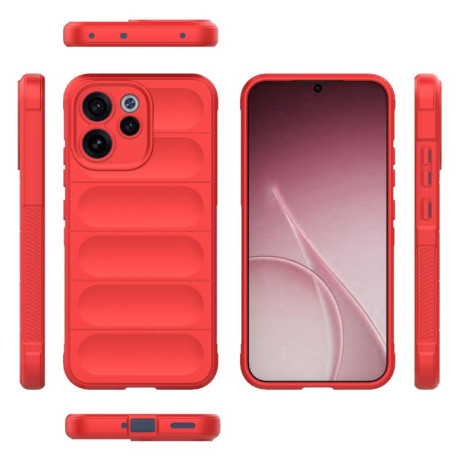 Силіконовий чохол Magic Flannel для OPPO Reno15 F 5G — червоний