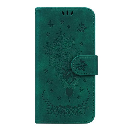 Чохол-книжка Butterfly Rose Embossed для OnePlus 10R / Ace - зелений