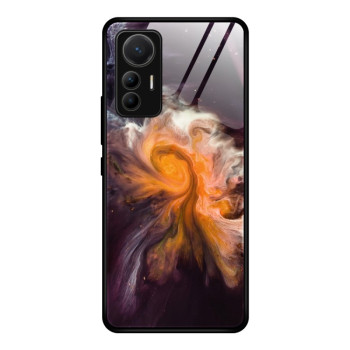Противоударный стеклянный чехол Marble Pattern Glass на Xiaomi 12 Lite - Typhoon