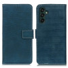 Чохол-книжка Magnetic Crocodile Texture на Samsung Galaxy A55 5G - зелений