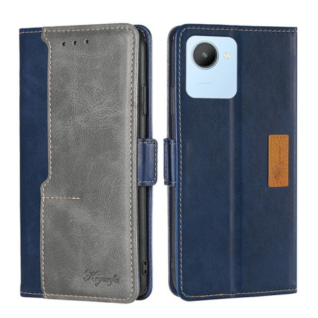 Чехол-книжка Contrast Color для Realme C30 4G/Narzo 50i Prime - синий