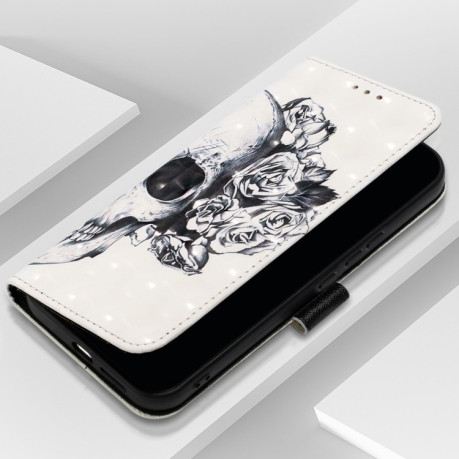 Чохол-книжка 3D Painting для Xiaomi Poco X6 Pro - Skull