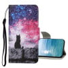 Чехол-книжка Colored Drawing Pattern для Samsung Galaxy A13 4G - Star Sky Cat