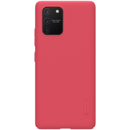 Чехол NILLKIN Frosted Shield на Samsung Galaxy S10 Lite - красный