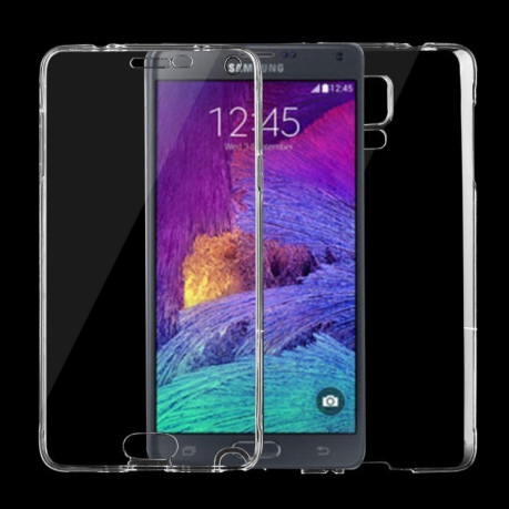 Ультратонкий двусторонний прозрачный чехол на Samsung Galaxy Note 4 N910