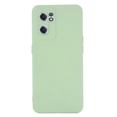 Силиконовый чехол Solid Color Liquid Silicone на Reno7 5G Global/ Find X5 Lite/OnePlus Nord CE2 5G - зеленый