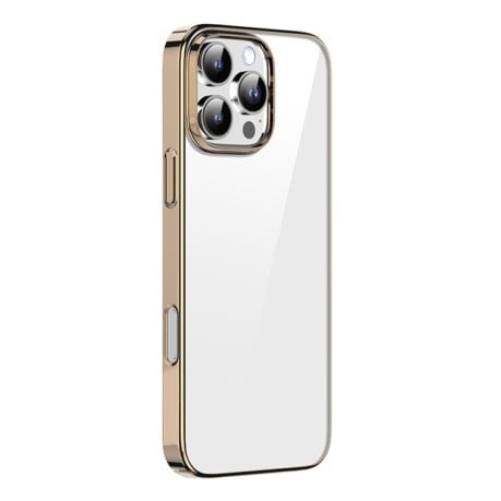 Противоударный чехол Mutural Jiantou Series для iPhone 16 Pro Max - золотой
