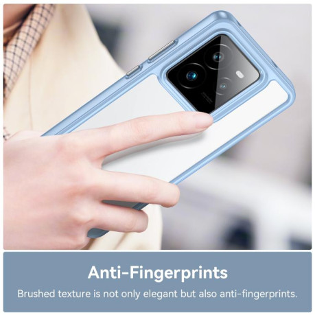 Противоударный чохол Colorful Acrylic Series для Realme GT 7 Pro - синий