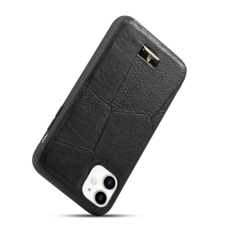 Противоударный чехол Fierre Shann Leather для iPhone 11 - Ox Tendon Black