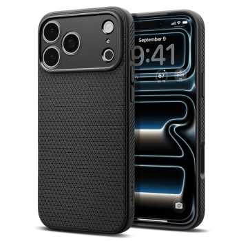 Оригинальный чехол Spigen Liquid Air для iPhone 18 Pro / 17 Pro - Matte Black