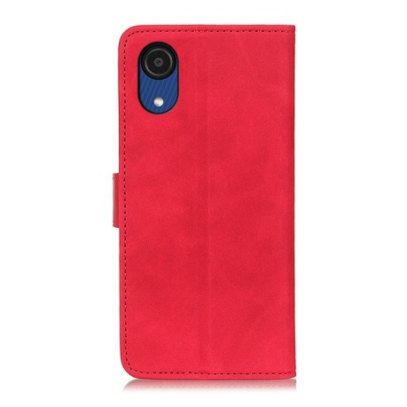 Чохол-книжка KHAZNEH Retro Texture на Samsung Galaxy A03 Core - червоний