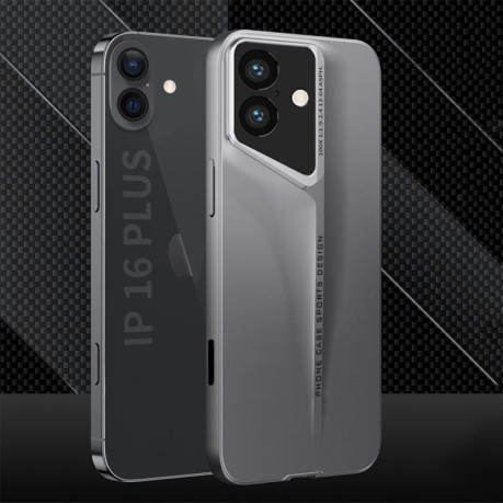 Ультратонкий чохол GKK Blade Ultra-thin Full Coverage для iPhone 16 - сірий