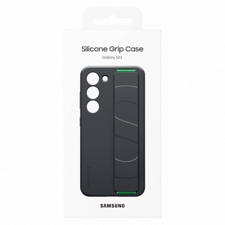 Оригінальний чохол Samsung Silicone Grip Samsung Galaxy S23 - black (EF-GS911TBEGWW)