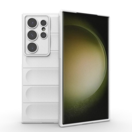 Силиконовый чехол Magic Flannel для Samsung Galaxy S24 Ultra 5G - белый
