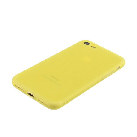 Чехол Liquid Emulsion Translucent на iPhone SE 3/2 2022/2020/8/7 - желтый