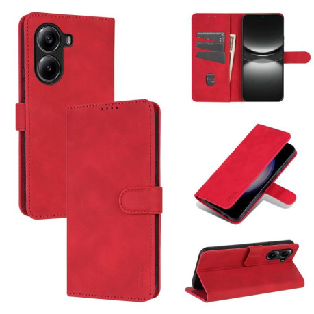 Чехол-книжка AZNS Skin Feel Calf Texture  для Xiaomi Poco X7 Pro - красный