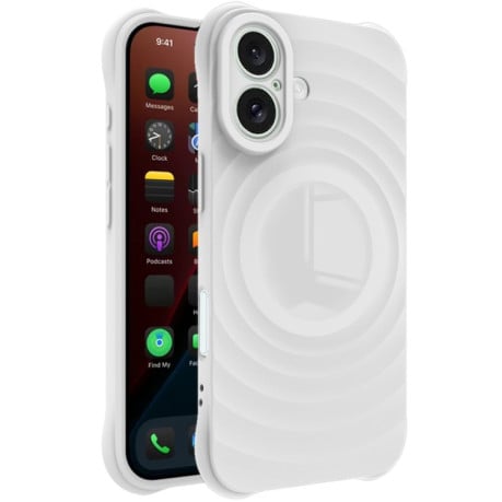 Ударозащитный чехол IMAK UC-6 Series Manbo Frosting Soft  на iPhone 16 - белый