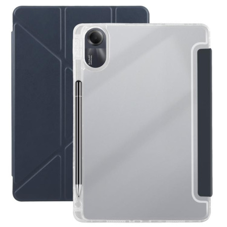 Чехол-книжка Clear Acrylic Demation Leather для Xiaomi Redmi Pad SE 11 2025 / Pad 2 - синій
