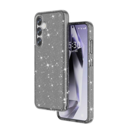 Протиударний чохол Terminator Style Glitter для Samsung Galaxy S25 5G - чорний