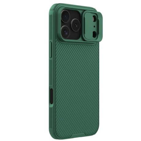 Чехол NILLKIN CamShield Pro со шторкой на камеры на iPhone 17 Pro Max - зеленый