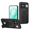 Противоударный чехол Carbon Fiber Texture (MagSafe) на Xiaomi Redmi K90 Pro Max / Poco F8 Ultra — чёрный